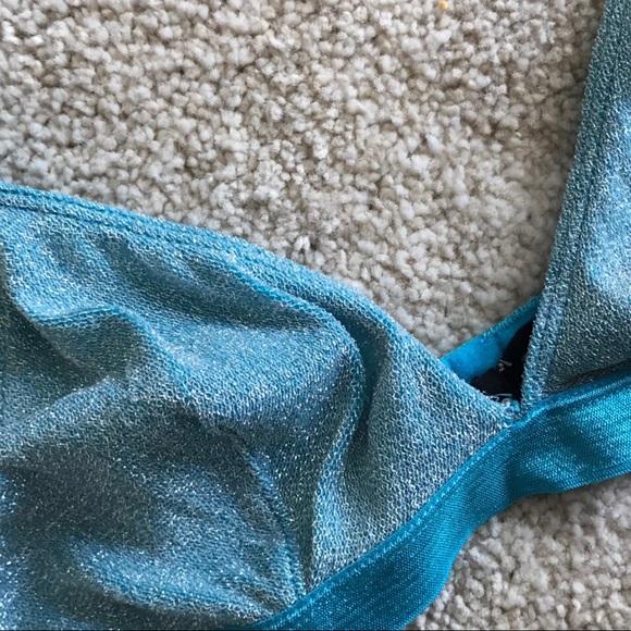 Sparkly blue bralette - Picture 2 of 3
